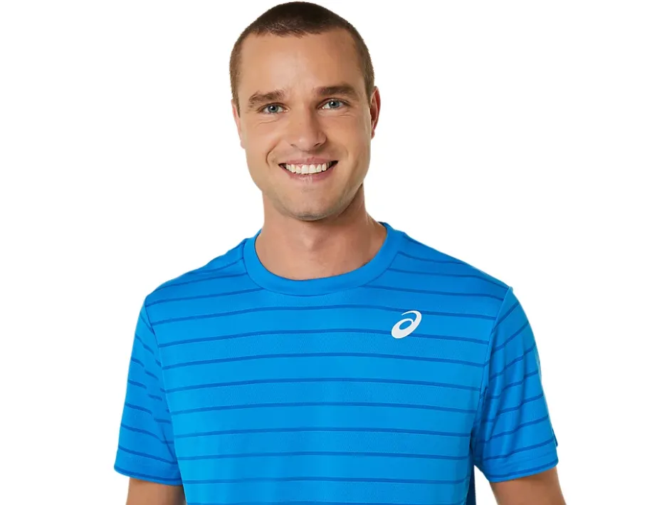 COURT STRIPE SS TOP>ASICS